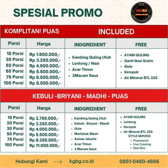 Kambing Guling Cimanggung | KGBG | 085104604666 promo 1