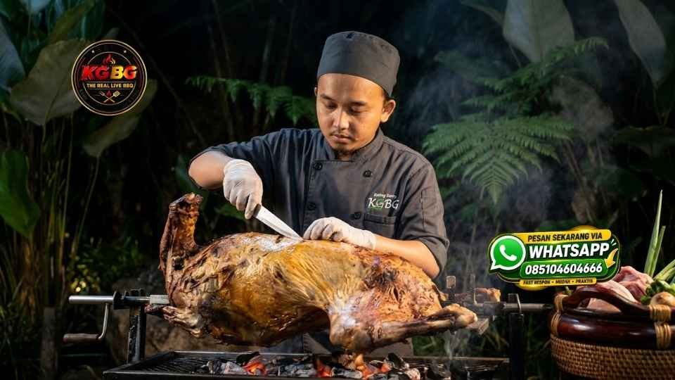 Kambing Guling di Gunung Papandayan