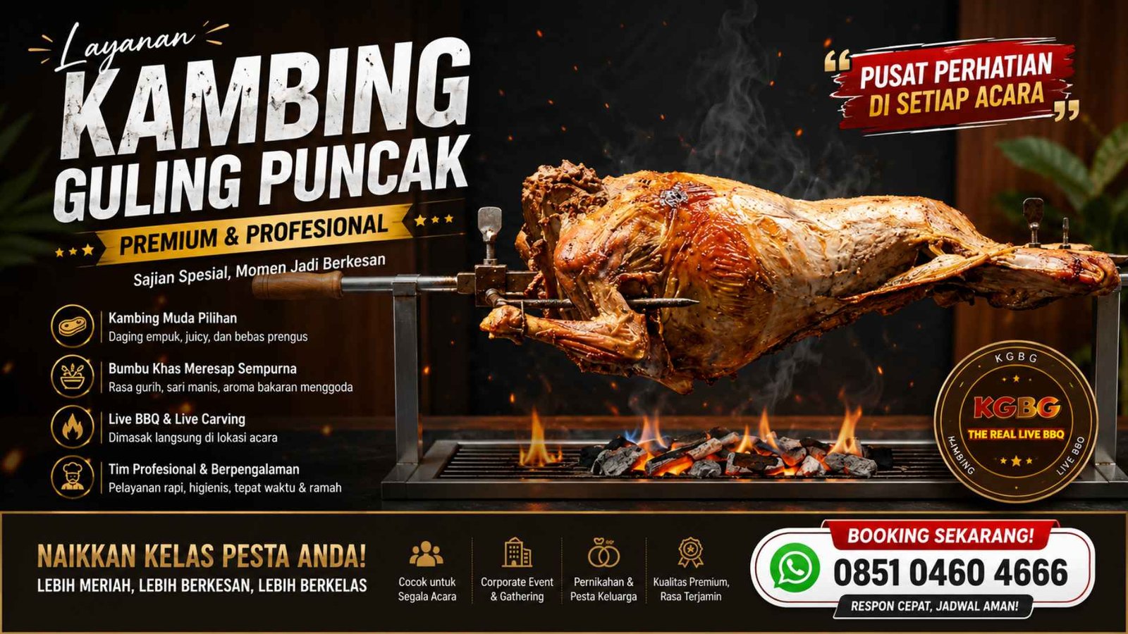 Layanan Kambing Guling di Puncak
